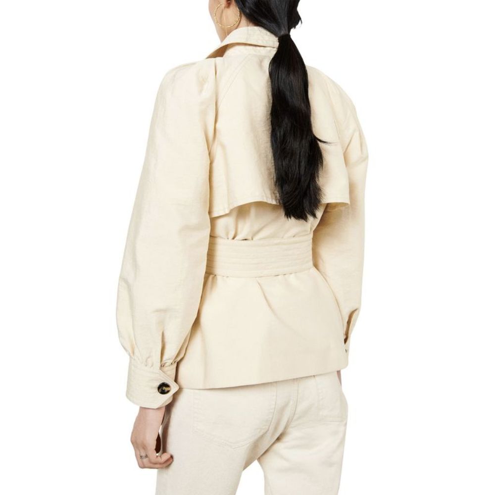 BA&SH Womens Carl Oversized Short Coat US 2 / EU 0 Ecru - NWT $415 - Picture 3 of 6